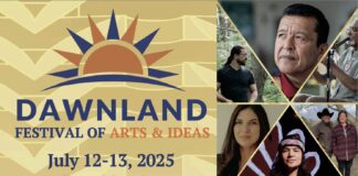 Dawnland Festival or Arts and Ideas poster